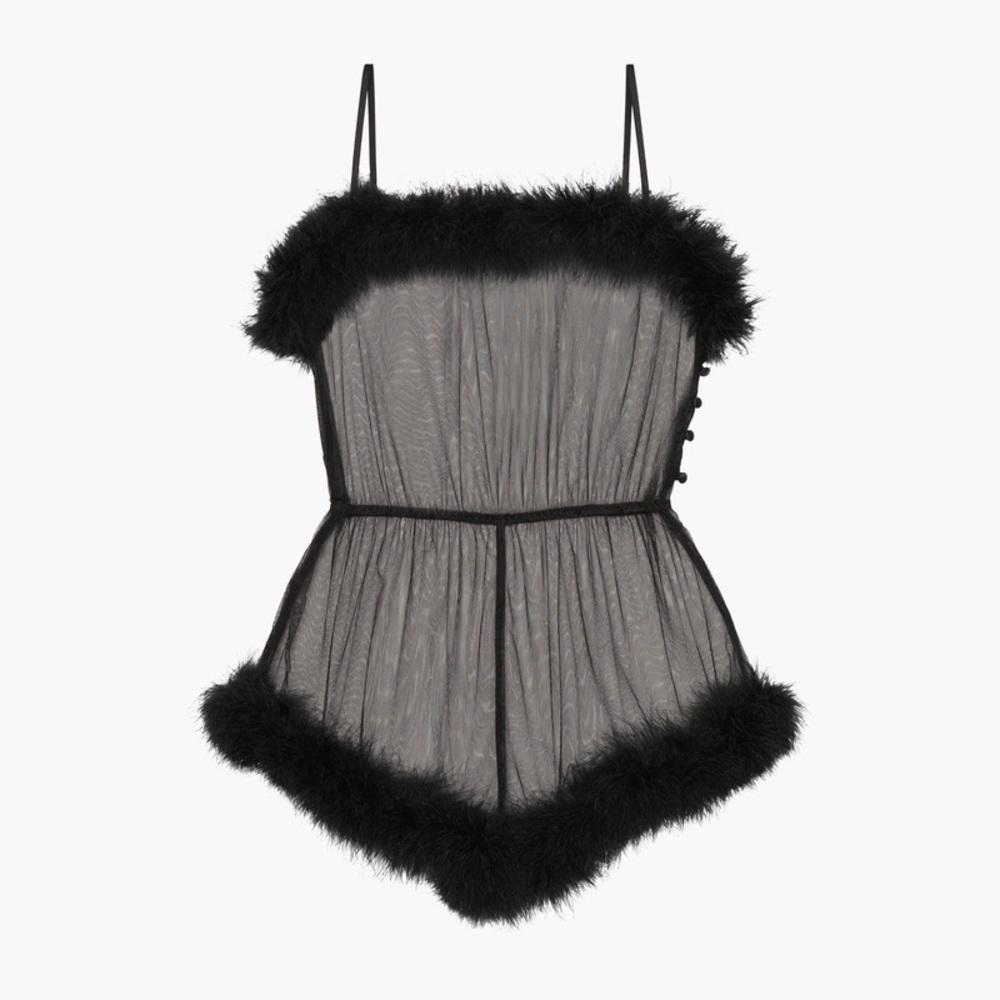 Savage x Fenty marabou romper